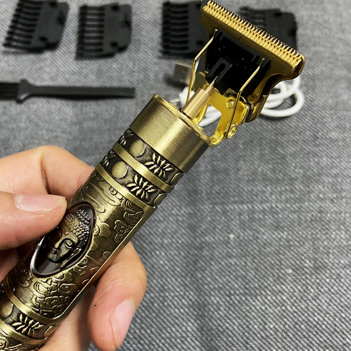 Máquina De Barbear Gold Dragon - Acabamento Profissional Em Casa